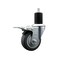 Service Caster 3.5'' Thermoplastic Rubber Swivel 1-3/4'' Expanding Stem Caster Total Lock Brake SCC-EXTTL20S3514-TPRB-134 - alternate 1
